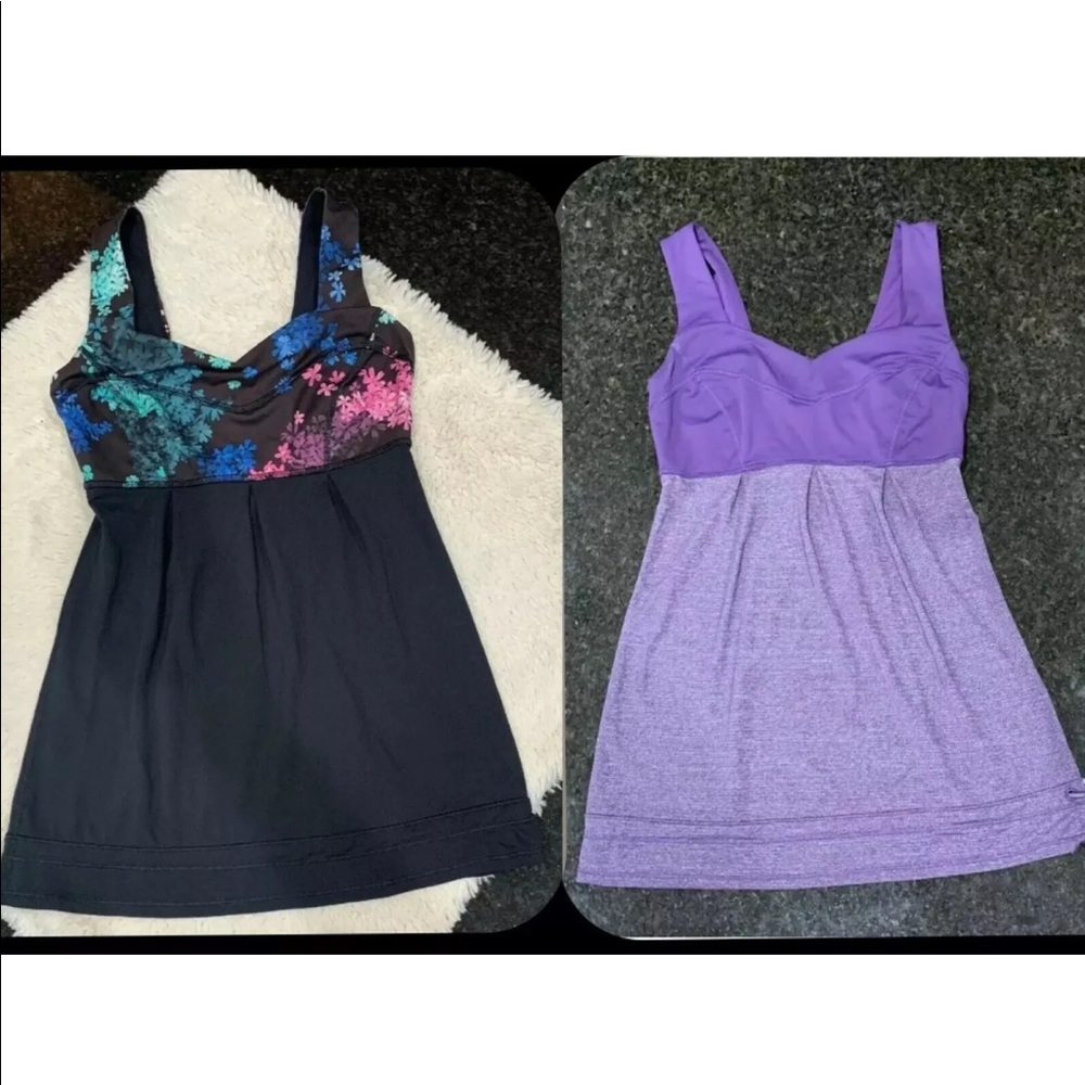 Lot of 2 Lululemon Tame Me Tanks Drawstring